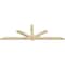 Ekena Millwork Kennewick Rough Sawn Timber Gable Bracket, Douglas Fir, 96"W x 32"H x 2"D x 4"F, 8/12 Pitch GBW096X32X0204KEN00RDF - alternate 4